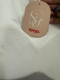 DEFECT | Riri Ruched Padded Top in White in XXS