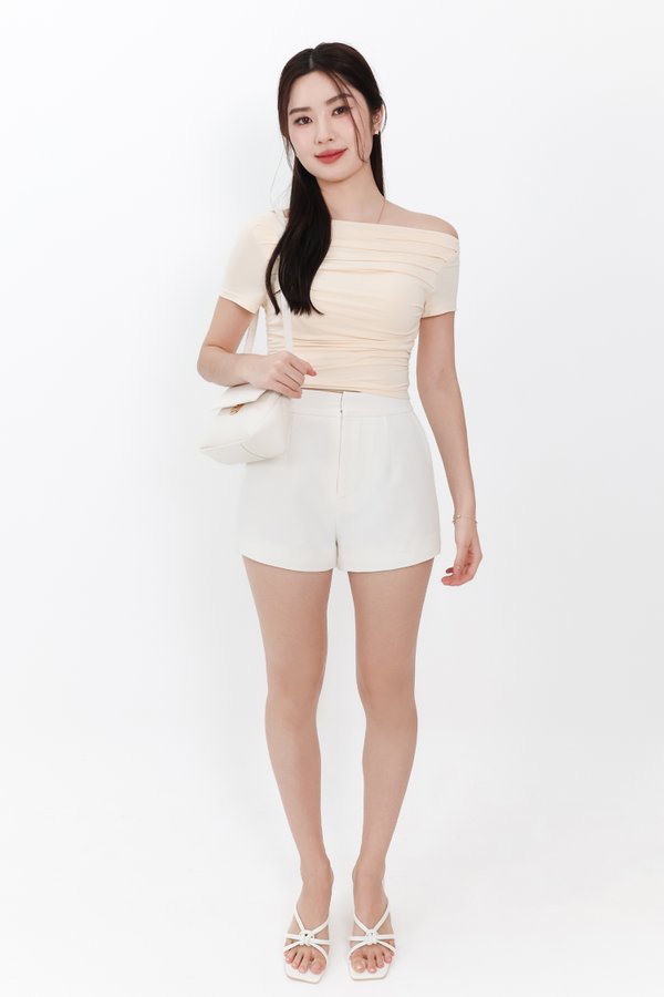 RESTOCKS | Casa Co-ord Highwaist Shorts in White