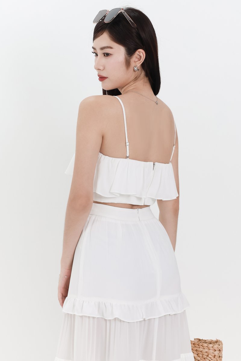 Coastal Co-ord Tube Top in White
