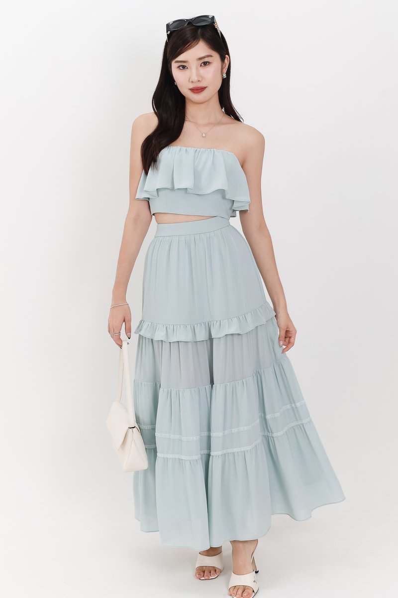 Coastal Co-ord Set in Tiffany Blue