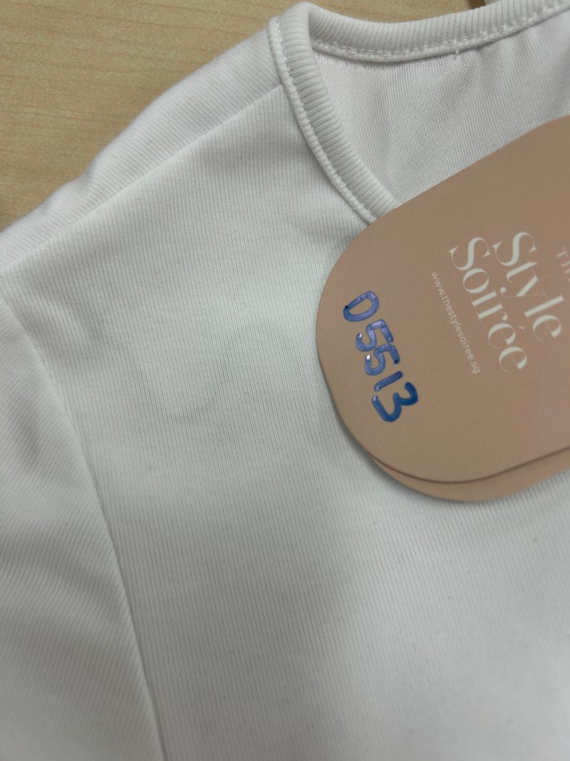 DEFECT | Serla Sleeved Bubble Romper Dress in White in XXS