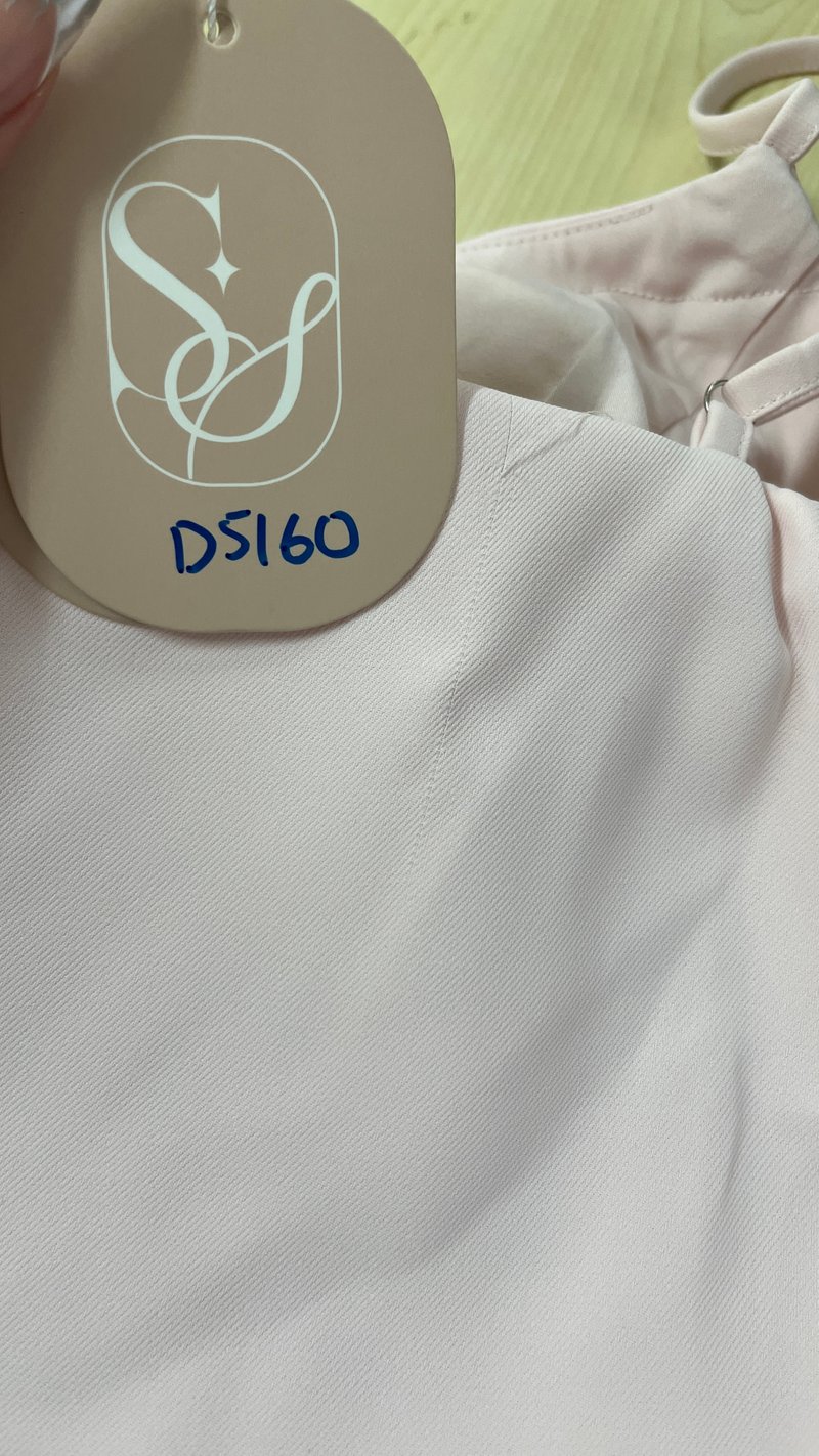 DEFECT | Prestine Pleat Midi Dress in Pastel Pink in XL