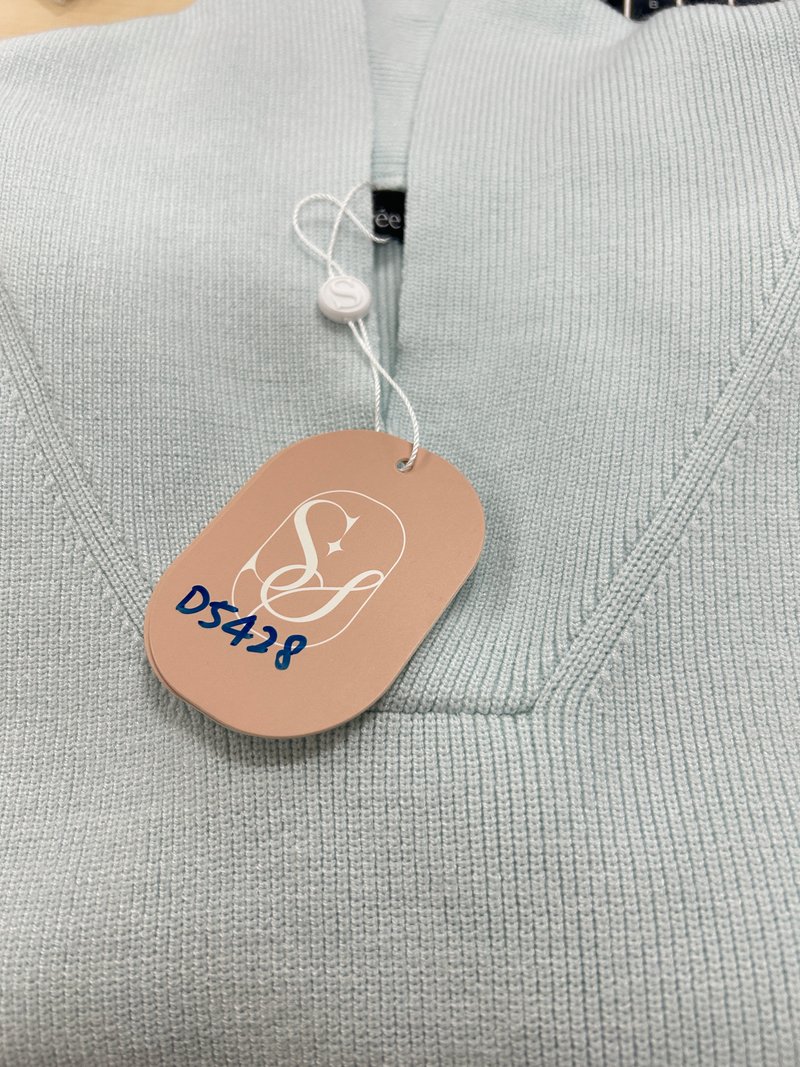 DEFECT | Odella Oversized Sweater Top in Ice Blue in S,M,L