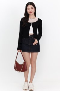 Kensley Knit Cardigan in Black