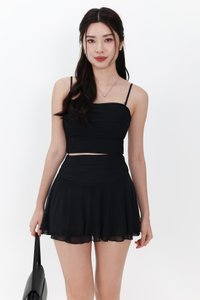RESTOCKS | Marley Mesh Co-ord Tube Top in Black V2