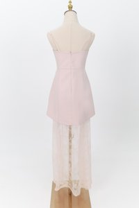 Linda Lace Insert Two Way Dress in Light Pink
