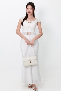 Clio Co-ord Set in White ( Regular Length )