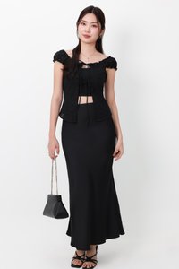 Clio Co-ord Set in Black ( Petite Length )