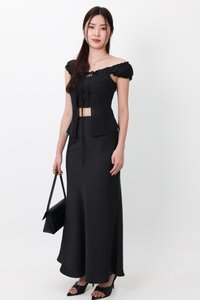Clio Co-ord Set in Black ( Regular Length )