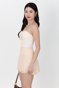 Fel Floral Halter Top in Light Yellow