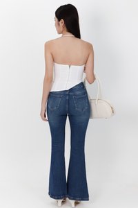 BACKORDER 2 | Taena Tie Strap Top in White