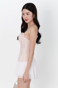 BACKORDER 2 | Taena Tie Strap Top in Nude Blush