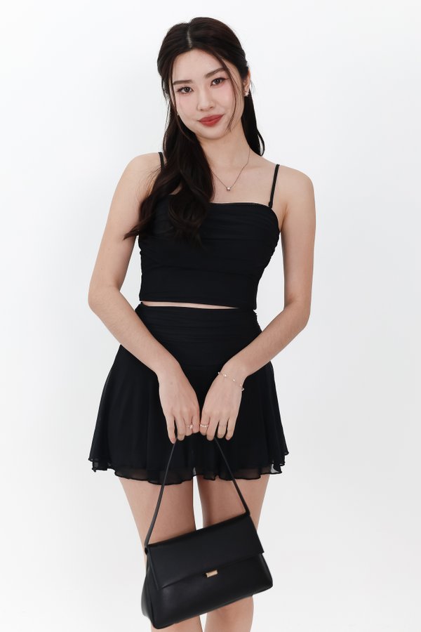 RESTOCKS | Marley Mesh Co-ord Tube Top in Black V2