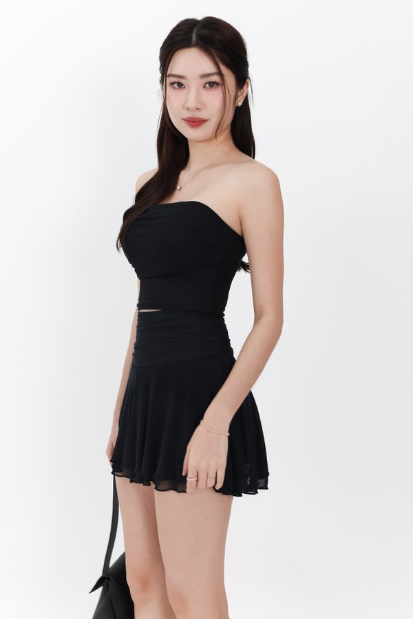 RESTOCKS 5 | Marley Mesh Co-ord Skorts in Black