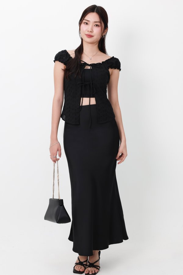Clio Co-ord Set in Black ( Petite Length )