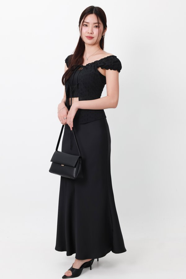Clio Co-ord Set in Black ( Regular Length )