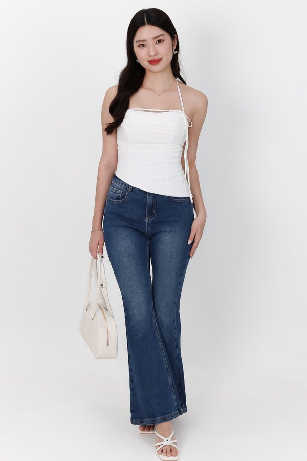 BACKORDER 2 | Taena Tie Strap Top in White BACKORDER 2 | Taena Tie Strap Top in White