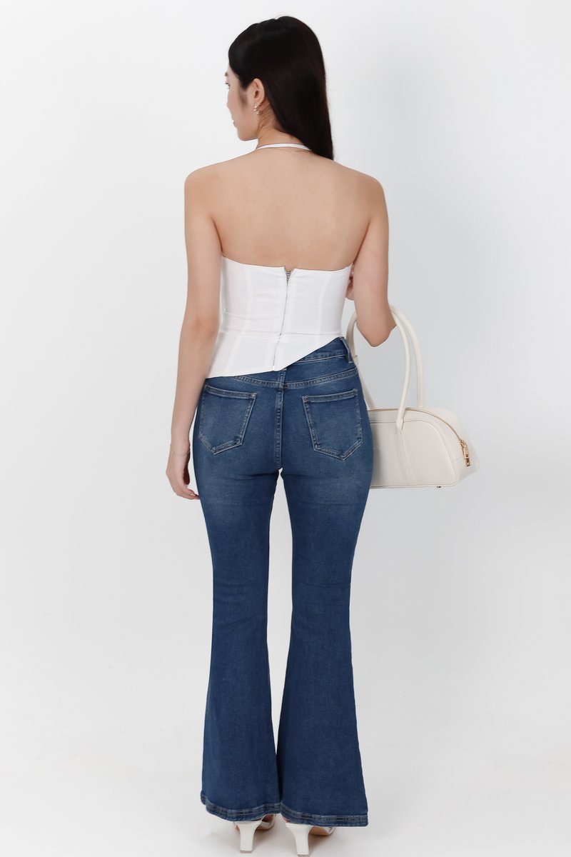 BACKORDER | Taena Tie Strap Top in White