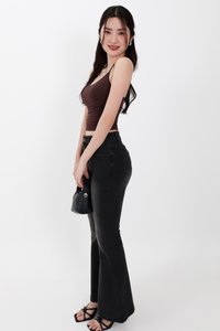 Fae Fit & Flare Denim Jeans V2 in Black Wash ( Regular Length ) Fae Fit & Flare Denim Jeans V2 in Black Wash ( Regular Length )