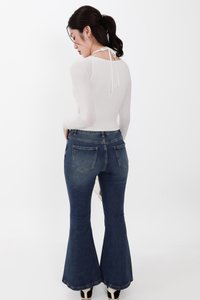 RESTOCKS | Fae Fit & Flare Denim Jeans V2 in Dark Wash ( Petite Length ) RESTOCKS | Fae Fit & Flare Denim Jeans V2 in Dark Wash ( Petite Length )