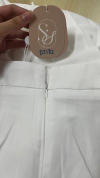 DEFECT | Pixa Pleated Highwaist Pants in White ( Regular Length ) in L