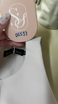 DEFECT | Clarie Co-ord Button Top in Greige in M DEFECT | Clarie Co-ord Button Top in Greige in M