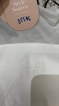 DEFECT | Manda Mesh Tee in White in S