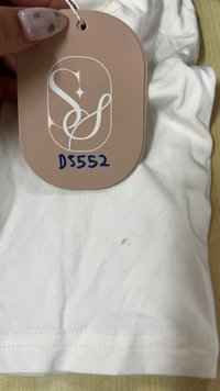 DEFECT | Lara Layered Sleeved Top in White in L DEFECT | Lara Layered Sleeved Top in White in L