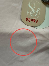 DEFECT | Lasey Lace Trim Sleeved Top in Light Pink in S DEFECT | Lasey Lace Trim Sleeved Top in Light Pink in S