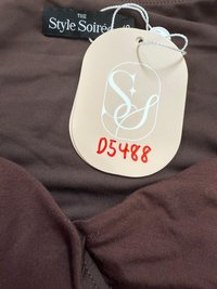 DEFECT | Helena Halter Long Sleeve Top in Dark Chocolate Brown in S DEFECT | Helena Halter Long Sleeve Top in Dark Chocolate Brown in S