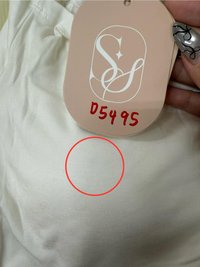 DEFECT | Ora Offshoulder Halter Tee in Off White in XS