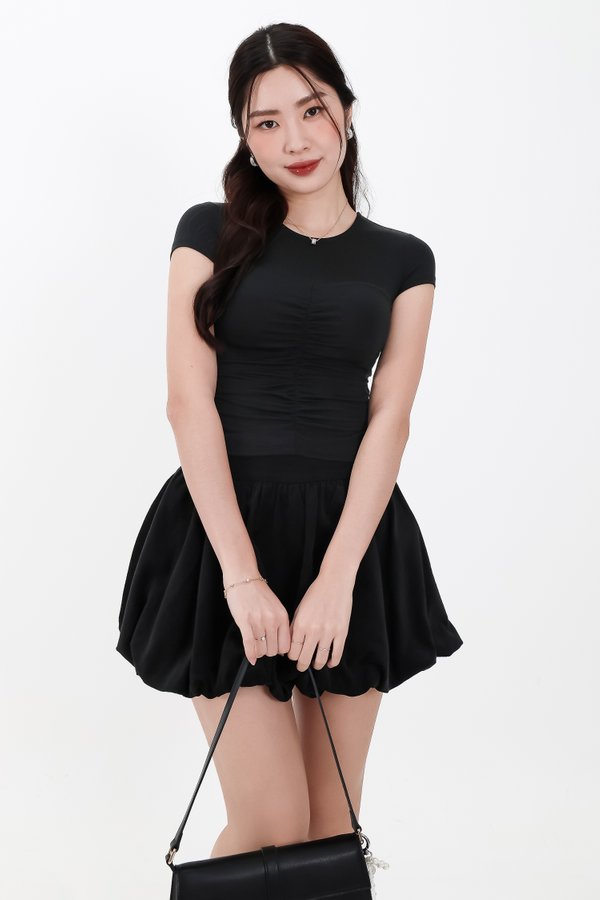 Harrie Half Sheer Tee in Black Harrie Half Sheer Tee in Black