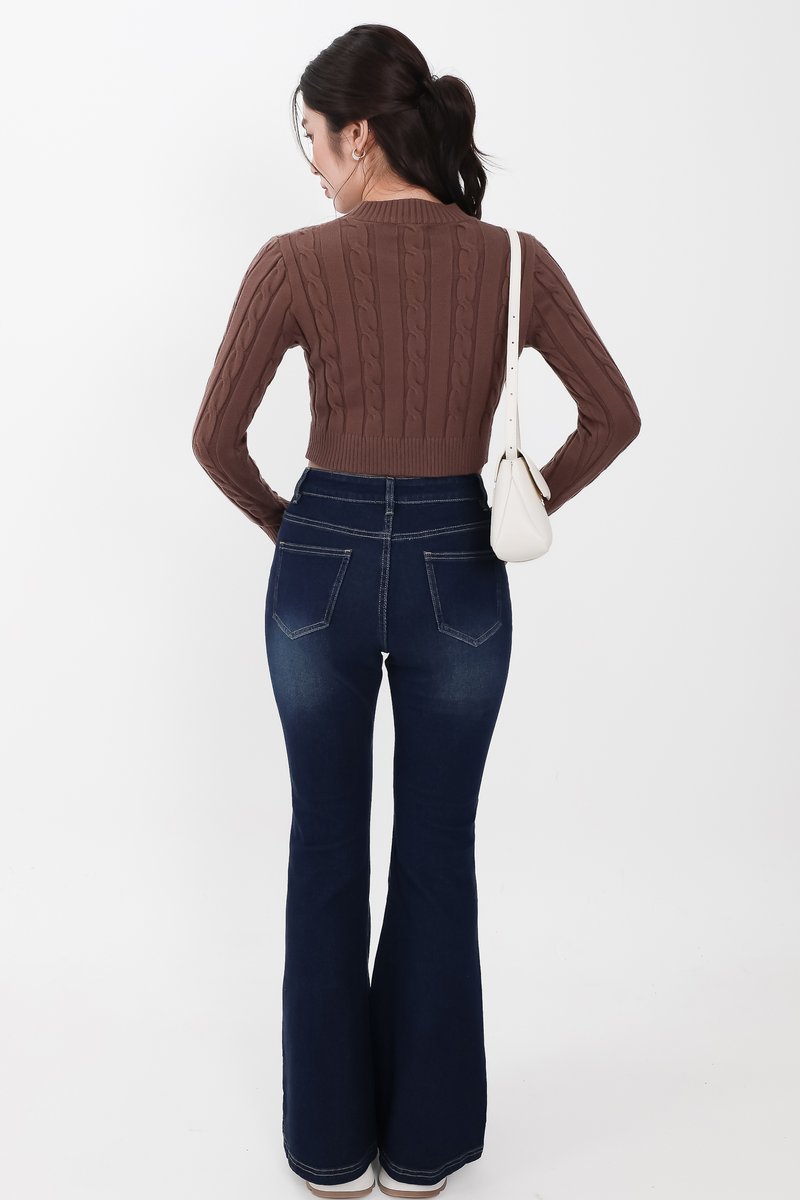 Fae Fit & Flare Denim Jeans V2 in Very Dark Wash ( Regular Length ) Fae Fit & Flare Denim Jeans V2 in Very Dark Wash ( Regular Length )