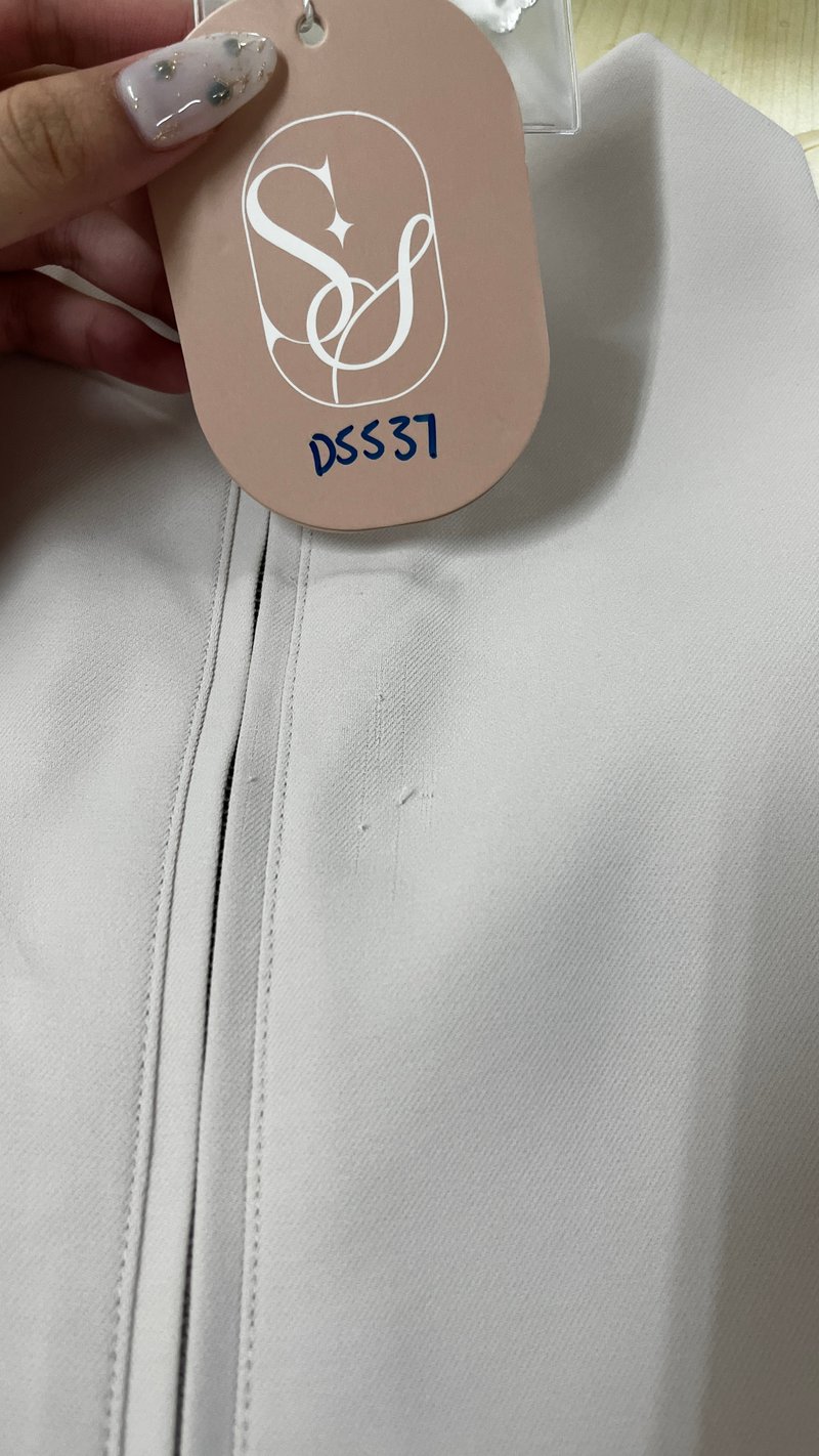 DEFECT | Clarie Co-ord Button Top in Greige in M DEFECT | Clarie Co-ord Button Top in Greige in M