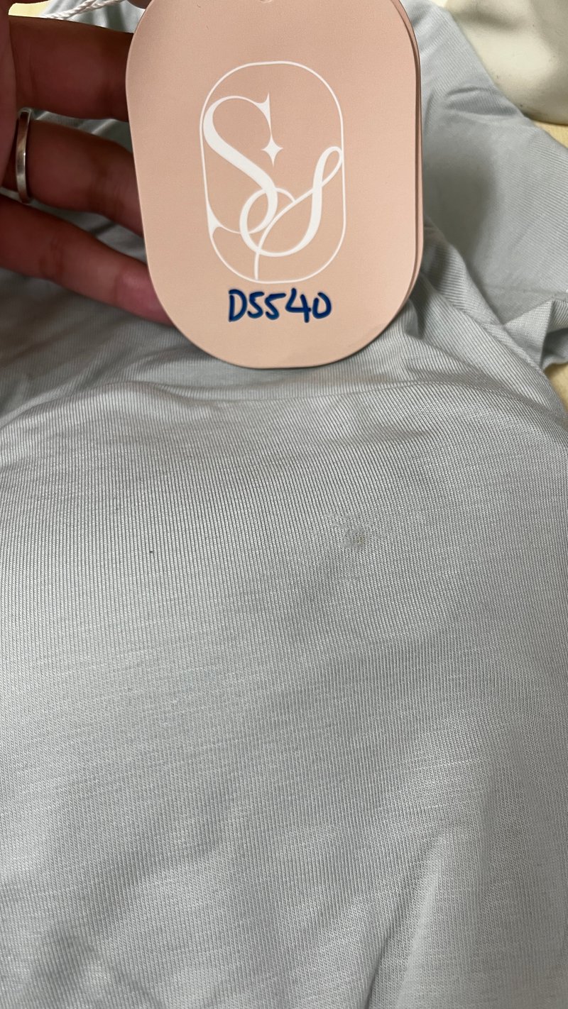 DEFECT | Harrie Half Sheer Tee in Soft Mint in XL