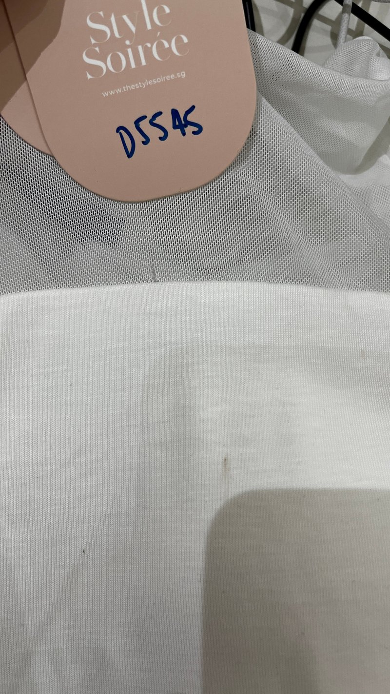 DEFECT | Manda Mesh Tee in White in S