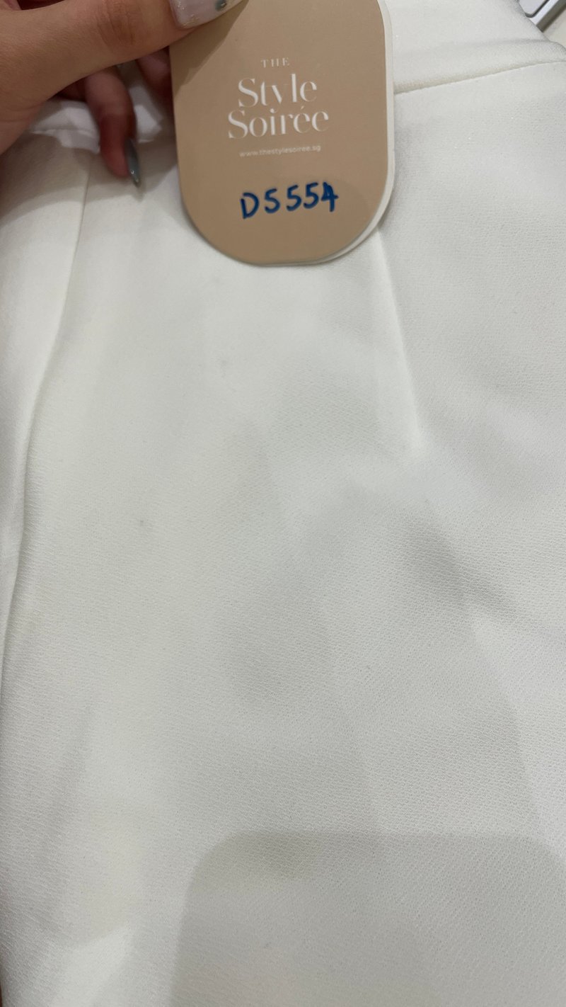 DEFECT | Carmen Co-ord Fit & Flare Pants in White in XS