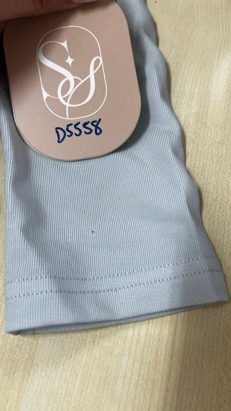 DEFECT | Leora Lace Offshoulder Top in Ice Blue in M