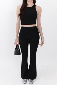 Annie Athleisure Co-ord Set in Black ( Regular Length )