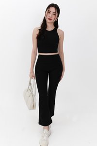 Annie Athleisure Co-ord Set in Black ( Petite Length )