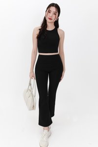 Annie Athleisure Co-ord Set in Black ( Petite Length )