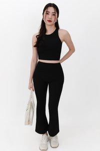 Annie Athleisure Co-ord Set in Black ( Petite Length )