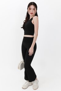 Annie Athleisure Co-ord Tank Top in Black