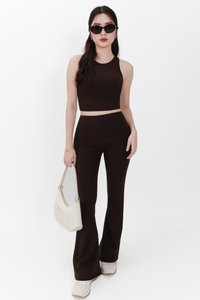 Annie Athleisure Co-ord Set in Dark Brown ( Regular Length )