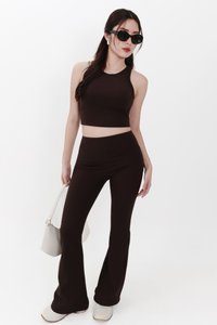 Annie Athleisure Co-ord Set in Dark Brown ( Regular Length )
