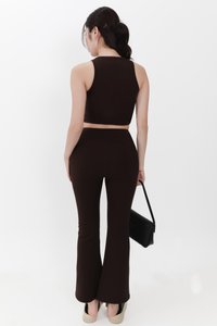 Annie Athleisure Co-ord Set in Dark Brown ( Petite Length )