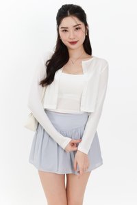 Chaeyi Cardigan Top Set in White