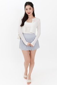 Chaeyi Cardigan Top Set in White