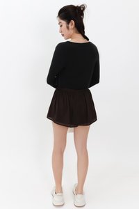 Chaeyi Cardigan Top Set in Black