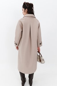 Wynnie Wool Coat in Light Nude Pink